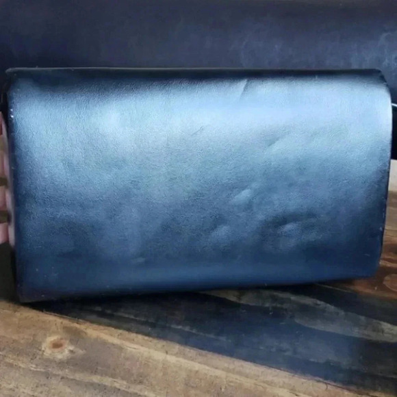 Vintage Black Kathie Lee Clutch Purse - Picture 7 of 16